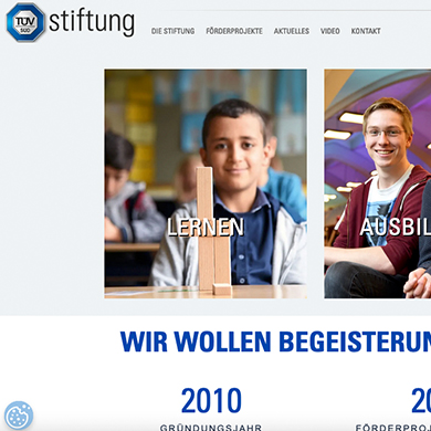 TÜV SÜD Stiftung: Internet Relaunch