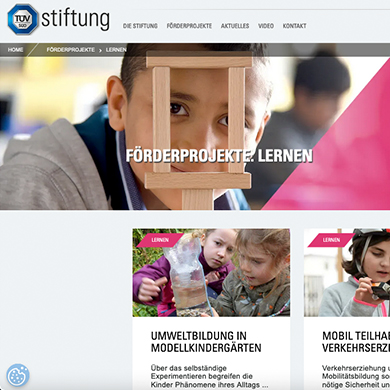 TÜV SÜD Stiftung: Internet Relaunch