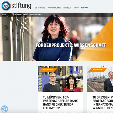 TÜV SÜD Stiftung: Internet Relaunch