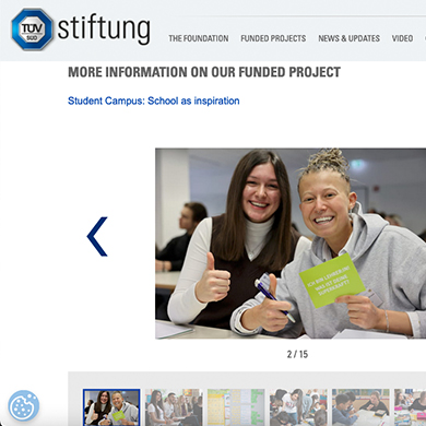 TÜV SÜD Stiftung: Internet Relaunch