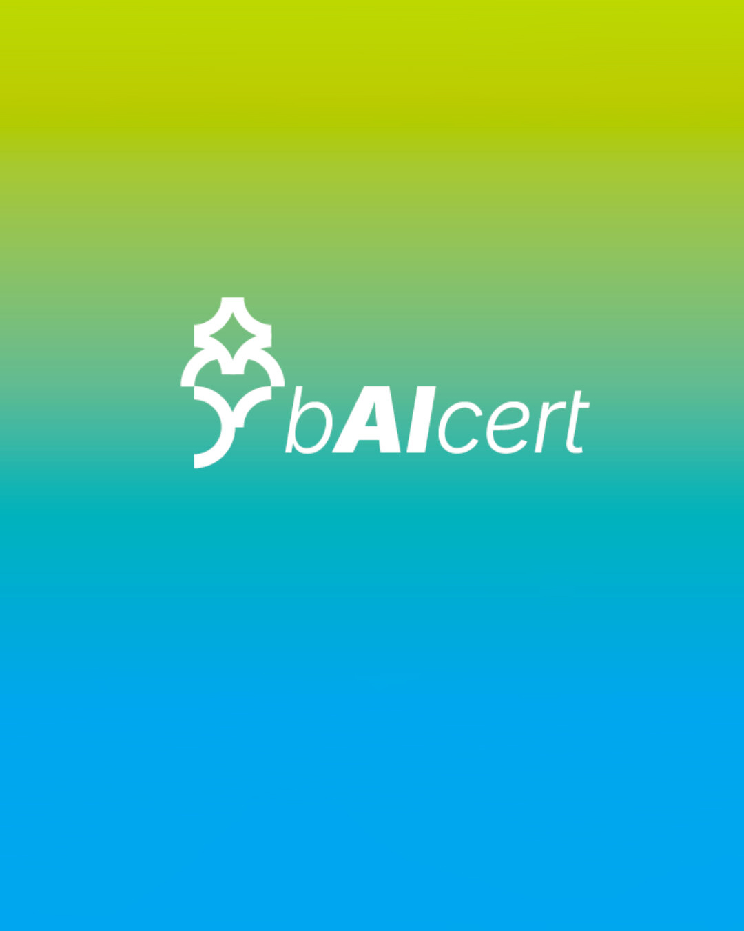 Mit BAICert entsteht eine Marke mit Strahlkraft. Das Corporate Design macht sichtbar, wie KI-Technologien Bürokratie abbauen, Zeit und Ressourcen sparen und gleichzeitig Vertrauen und Nachhaltigkeit vermitteln.