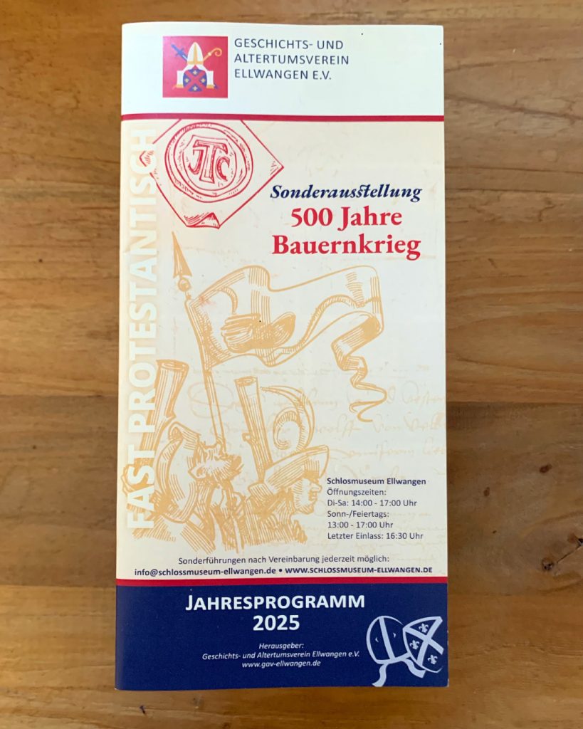 Ausstellungskonzept: Sonderausstellung zum Thema „500 Jahre Bauernkrieg“.