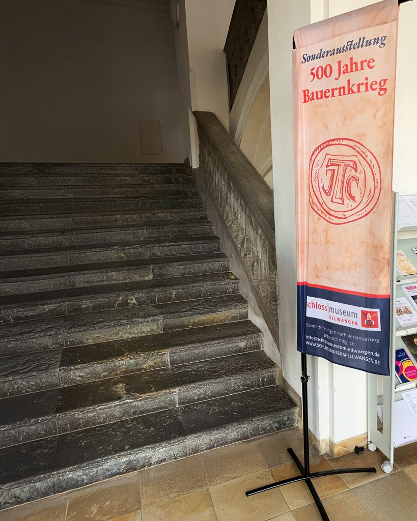 Ausstellungskonzept: Sonderausstellung zum Thema „500 Jahre Bauernkrieg“.