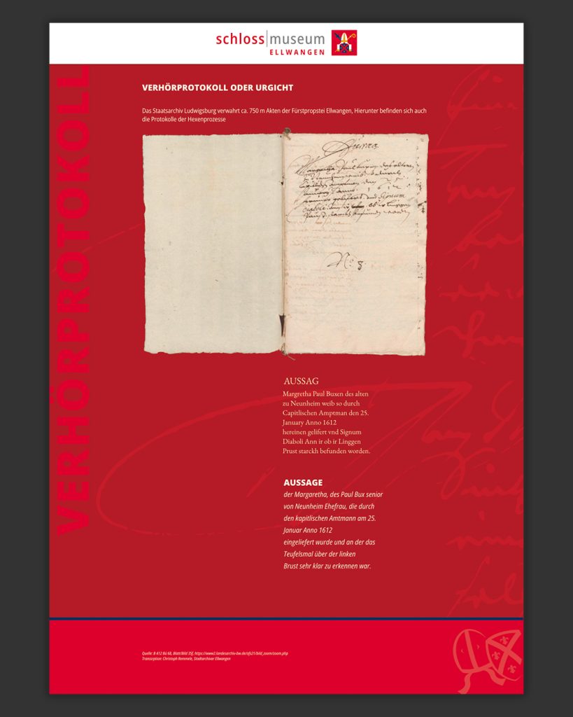 Ausstellung „Hexenwahn in Ellwangen“