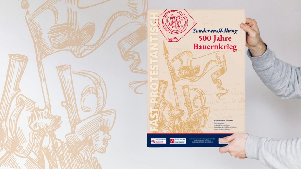 Grafisches Ausstellungskonzept zu 500 Jahre Bauernkrieg