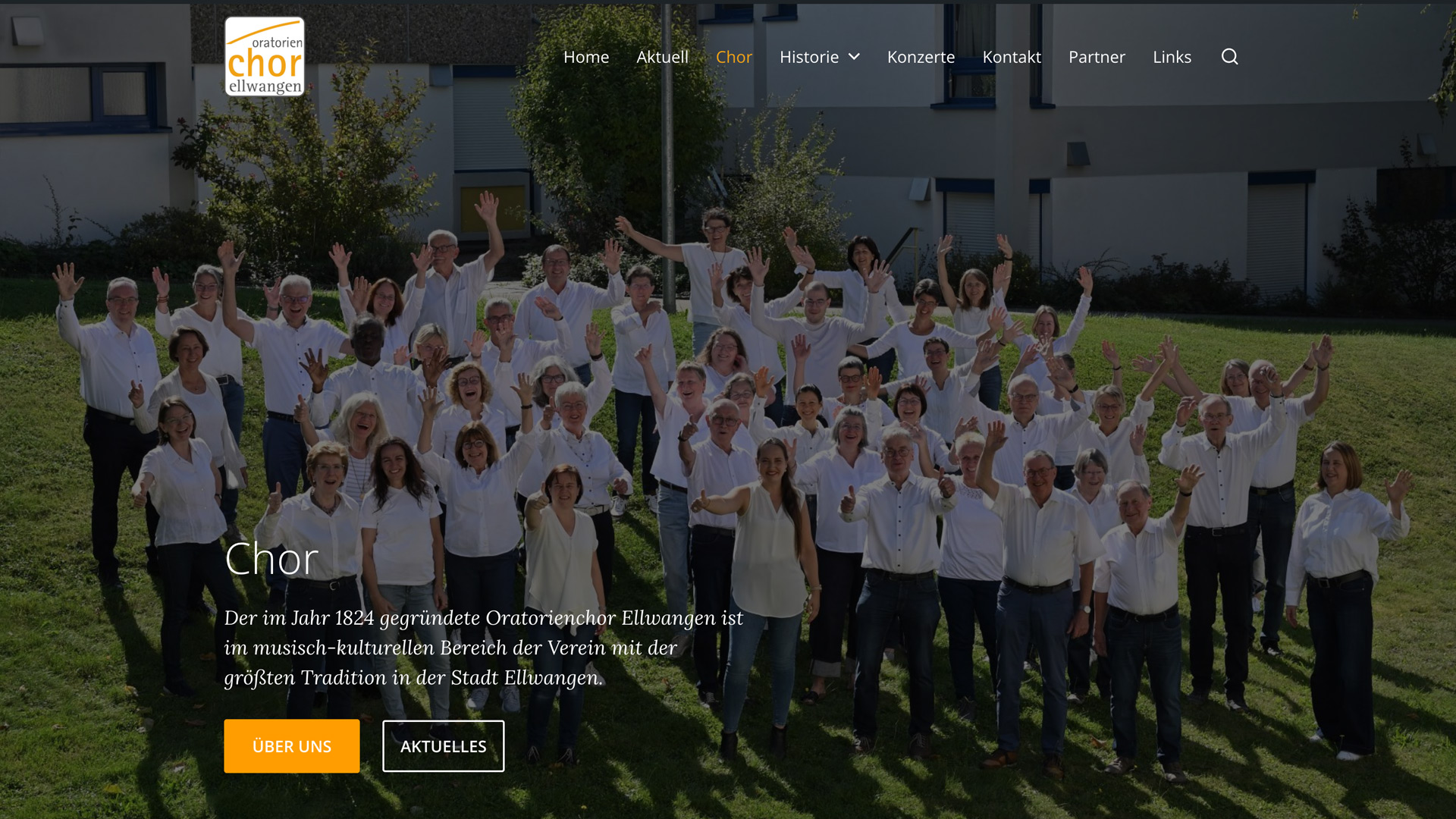 Chortradition trifft auf digitale Interaktion: Website Relaunch für den Oratorienchor Ellwangen 1824 e. V.