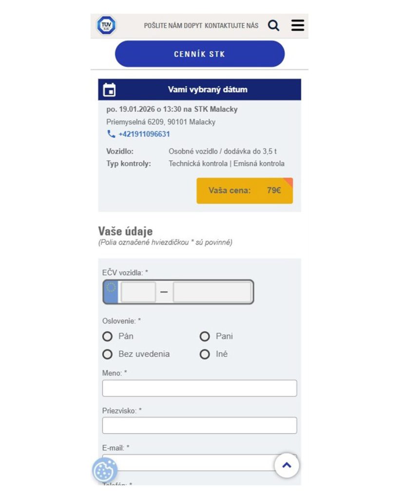 TÜV SÜD Slowakei: Relaunch der HU-Anmeldung