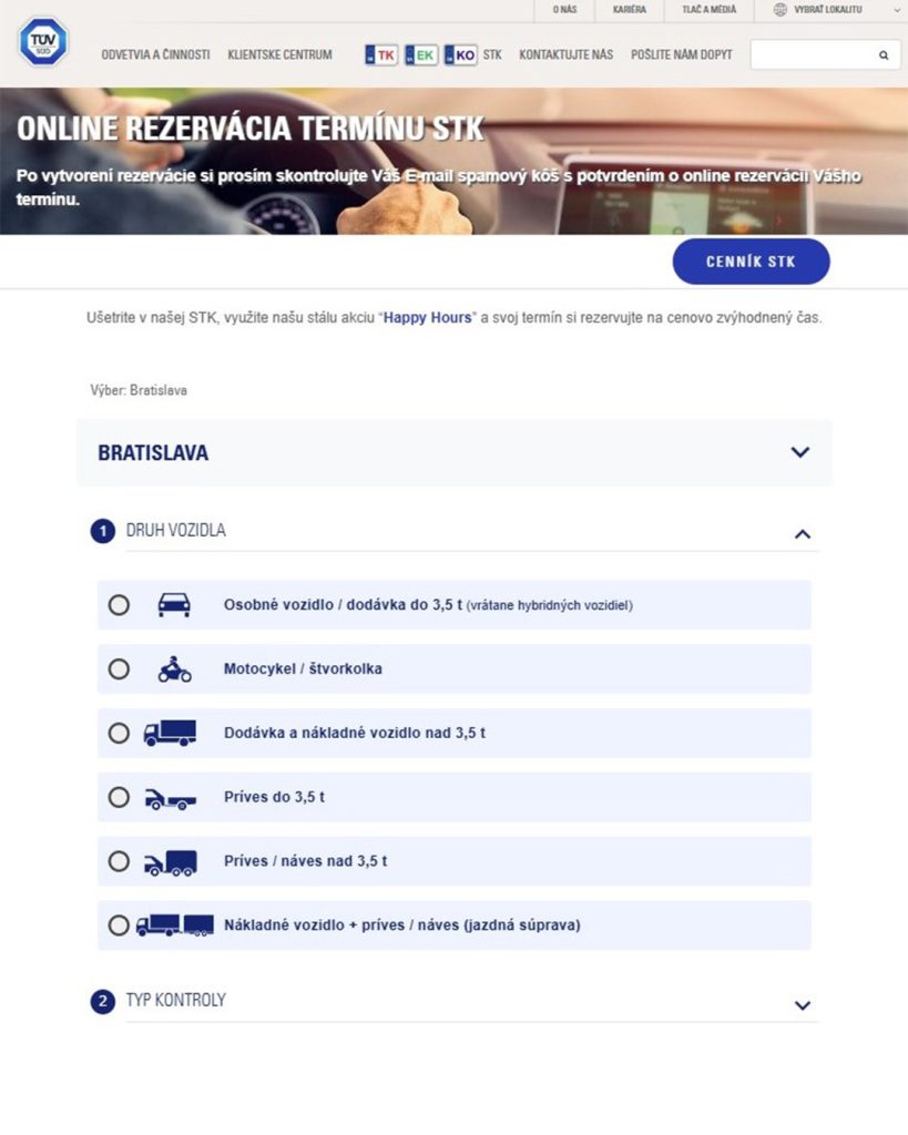 TÜV SÜD Slowakei: Relaunch der HU-Anmeldung