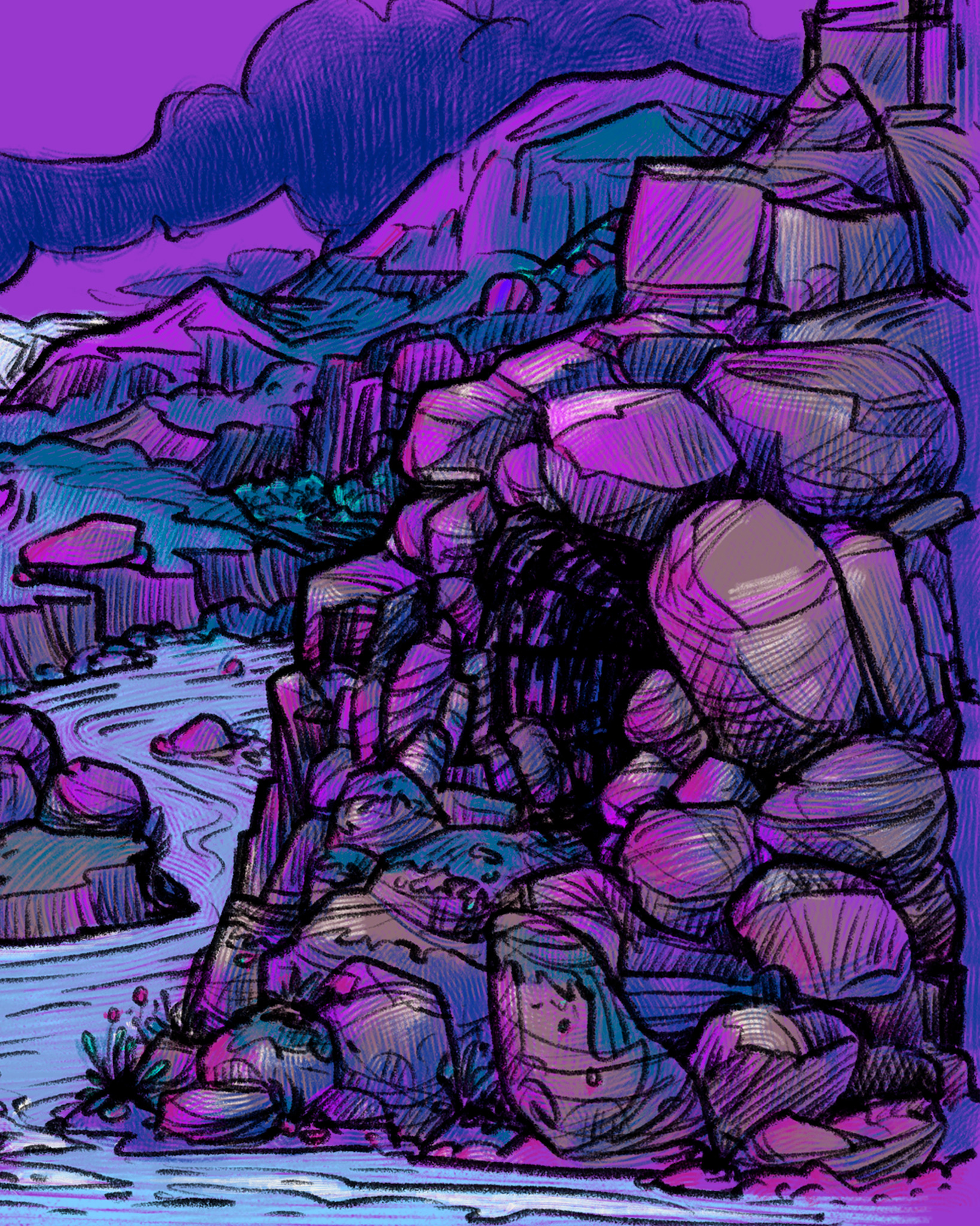 Ausstellung Flussumkehr – von der Skizze zur Illustration