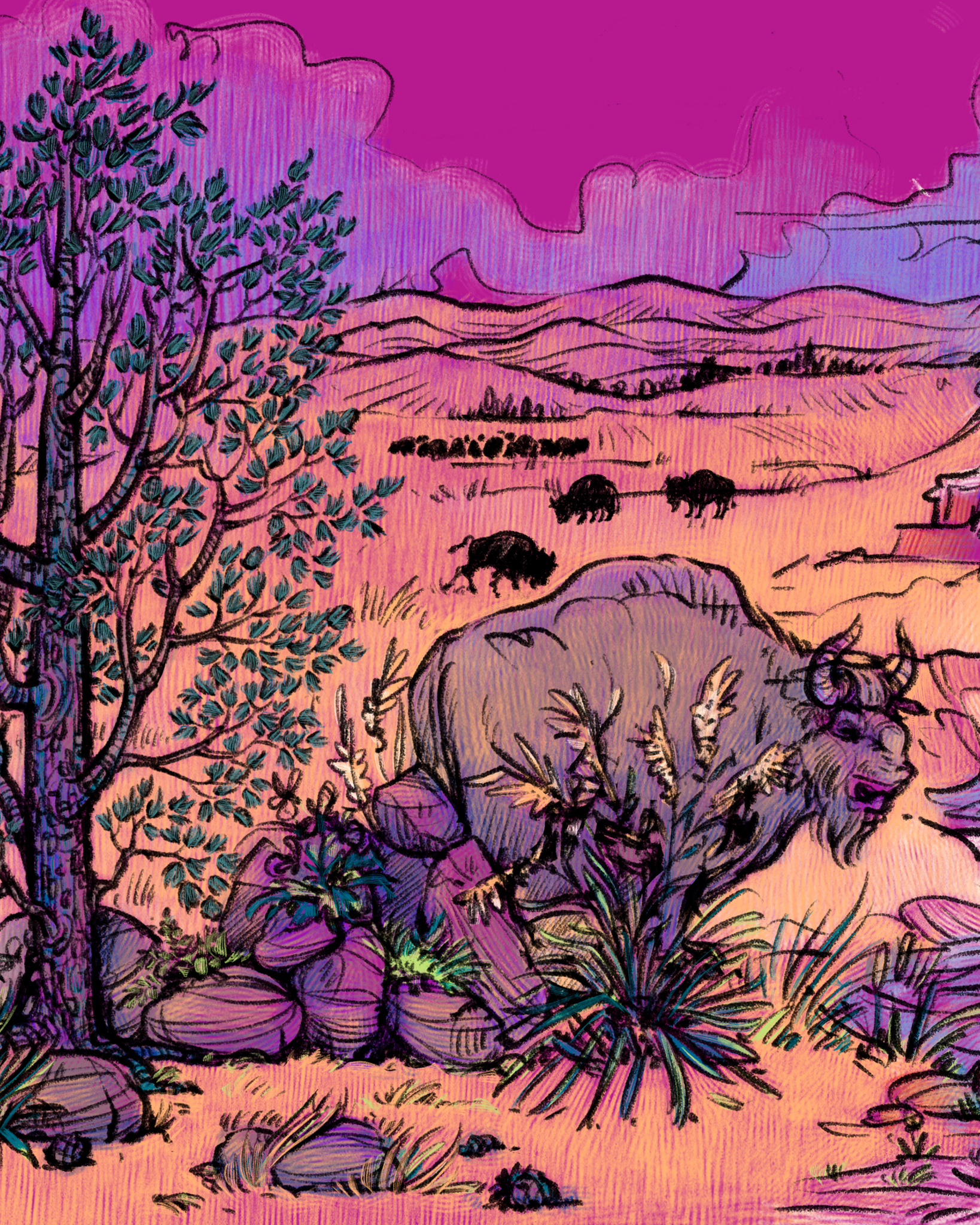 Ausstellung Flussumkehr – von der Skizze zur Illustration