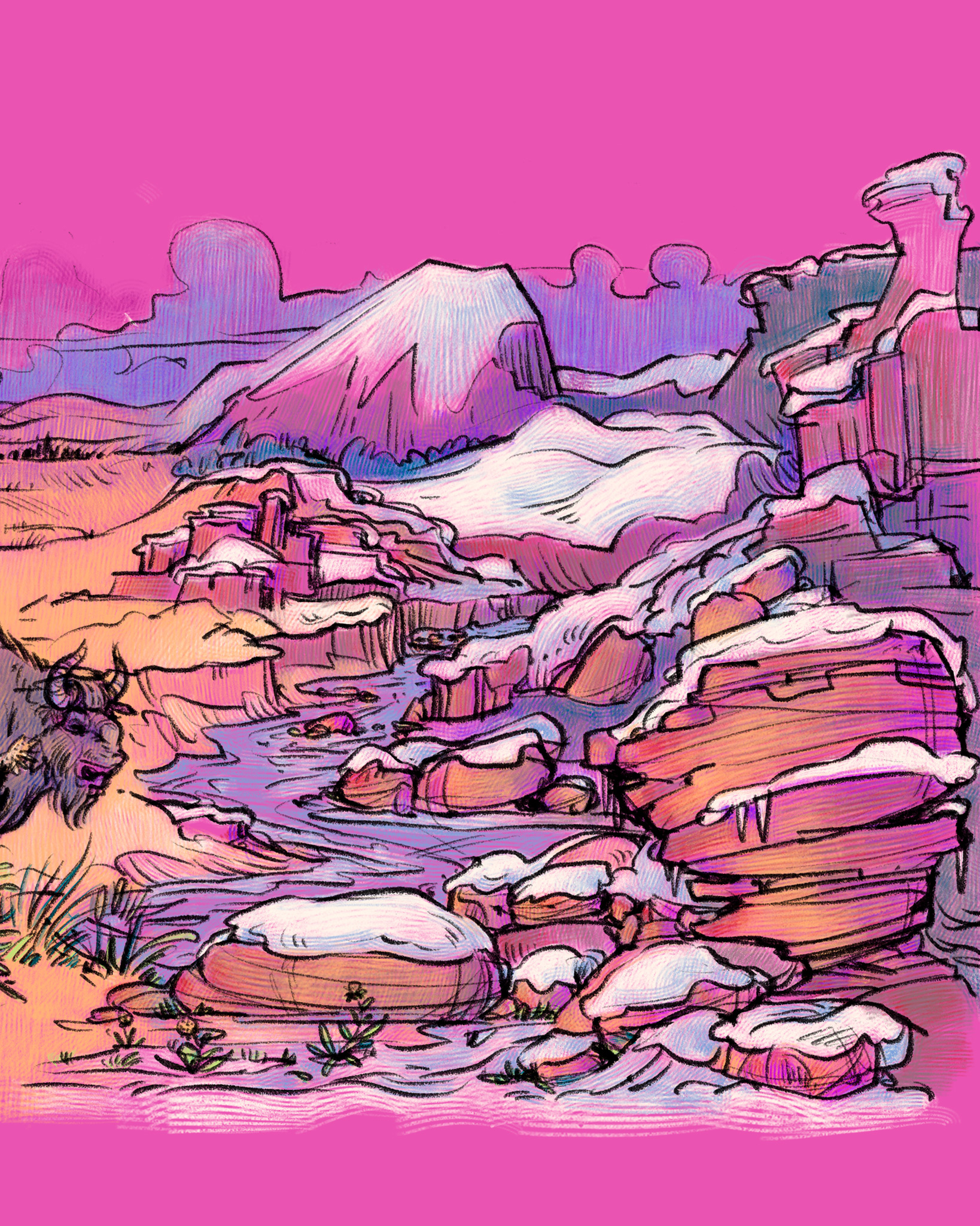 Ausstellung Flussumkehr – von der Skizze zur Illustration