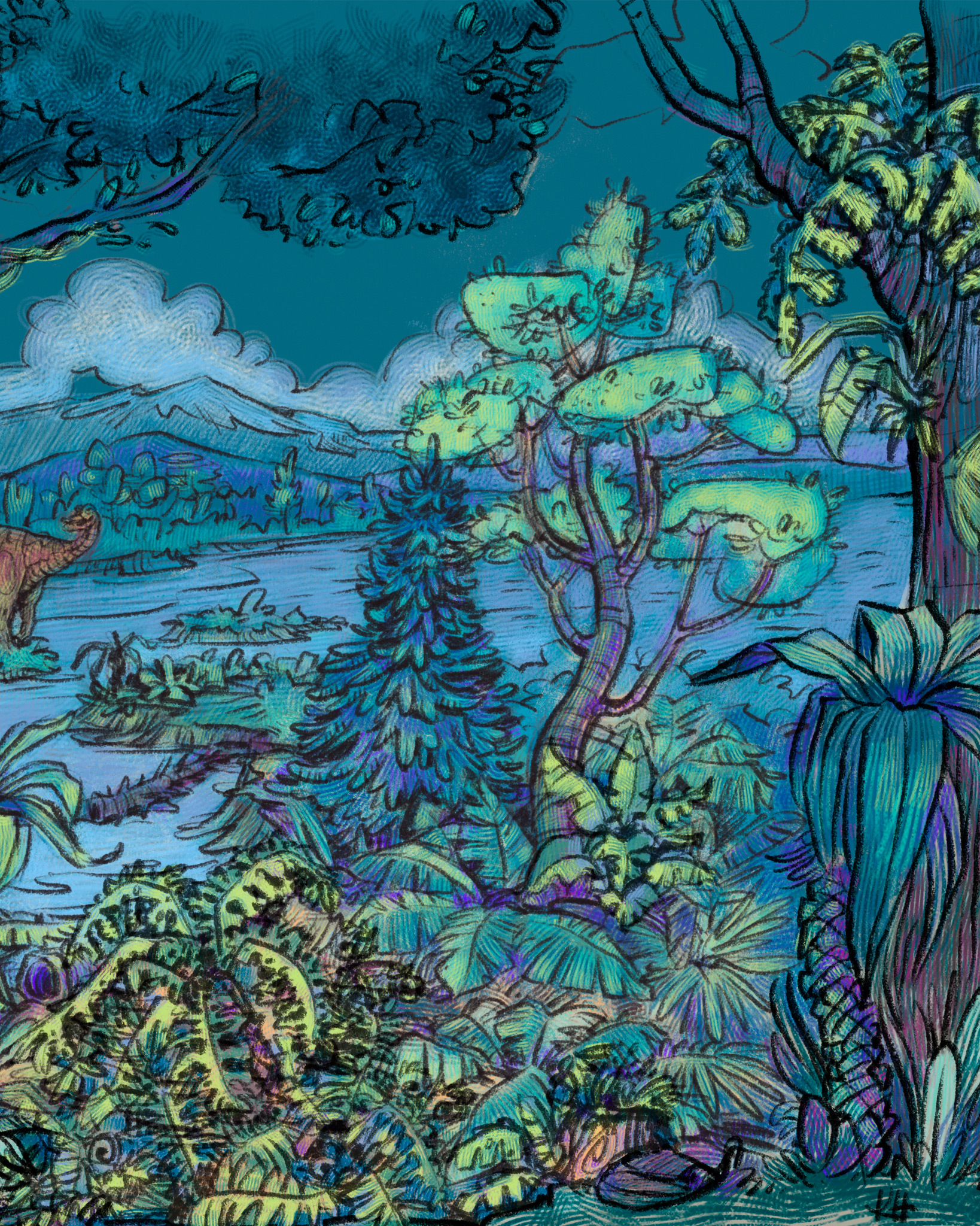 Ausstellung Flussumkehr – von der Skizze zur Illustration